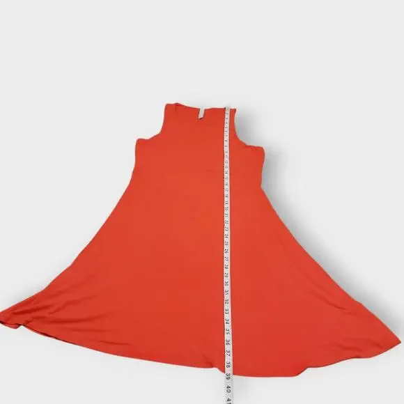 Athleta Womens Santorini Thera Tank Dress Orange Medium Modal Athleisure - Picture 10 of 10